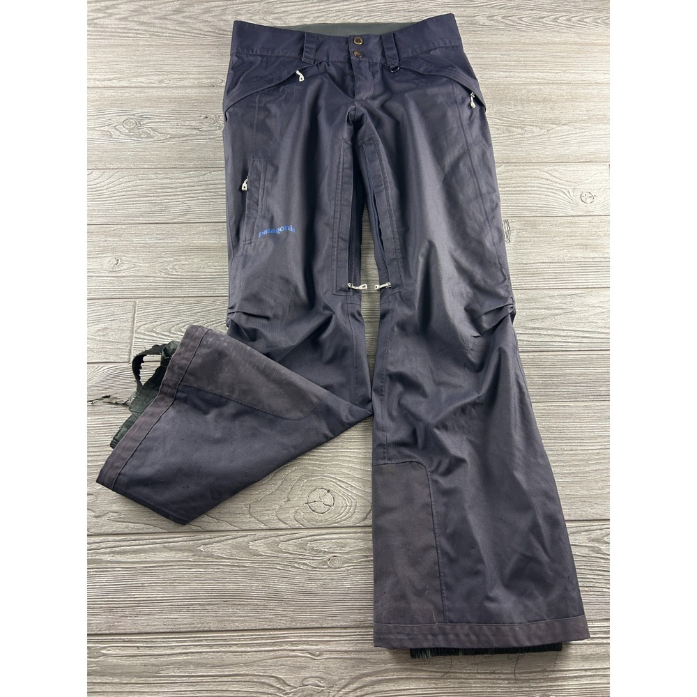 Patagonia Recco Snow Pants Gray Small Insulated Waterproof Ski Hiking Womens